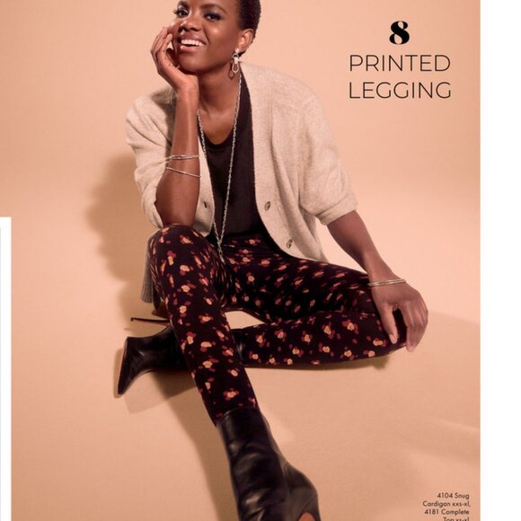 NEW |  Cabi 4142 Printed Lean Legging - Picture 1 of 9